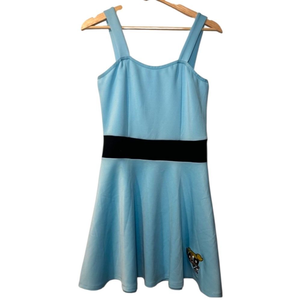 Powerpuff Girls Bubbles Cosplay Skater Dress Y2K